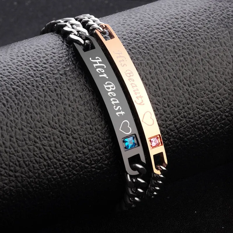 Crystal Couple Bracelet