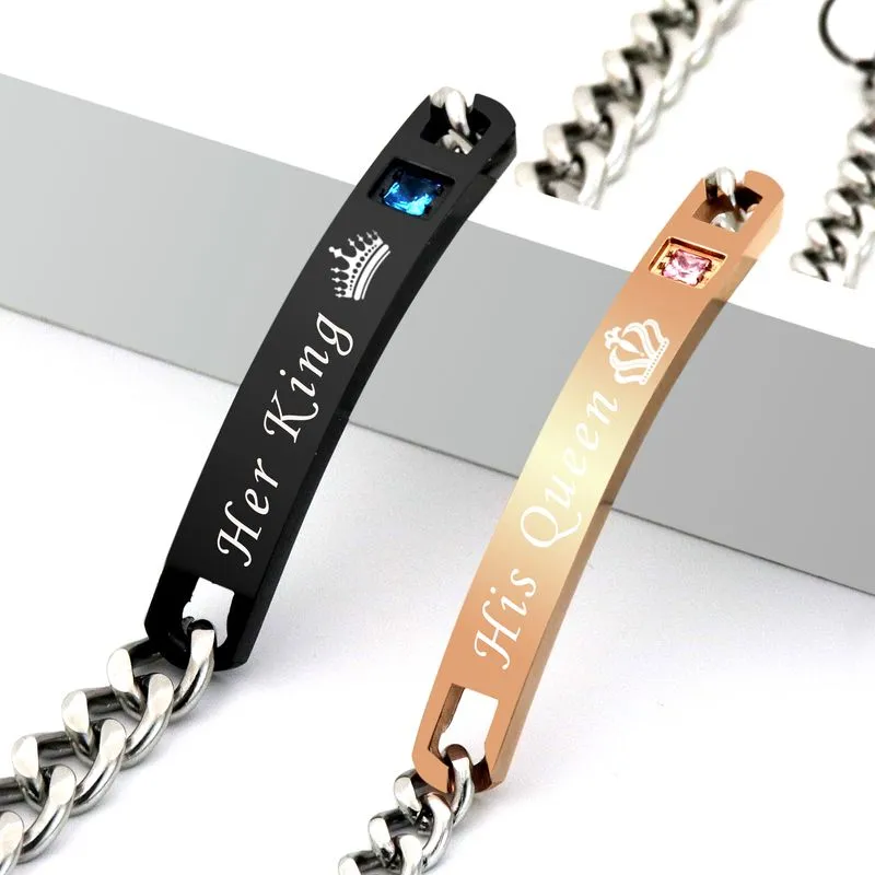 Crystal Couple Bracelet