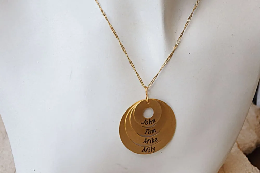 Custom Gold Mother's Necklace