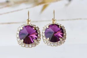 DARK PURPLE EARRINGS