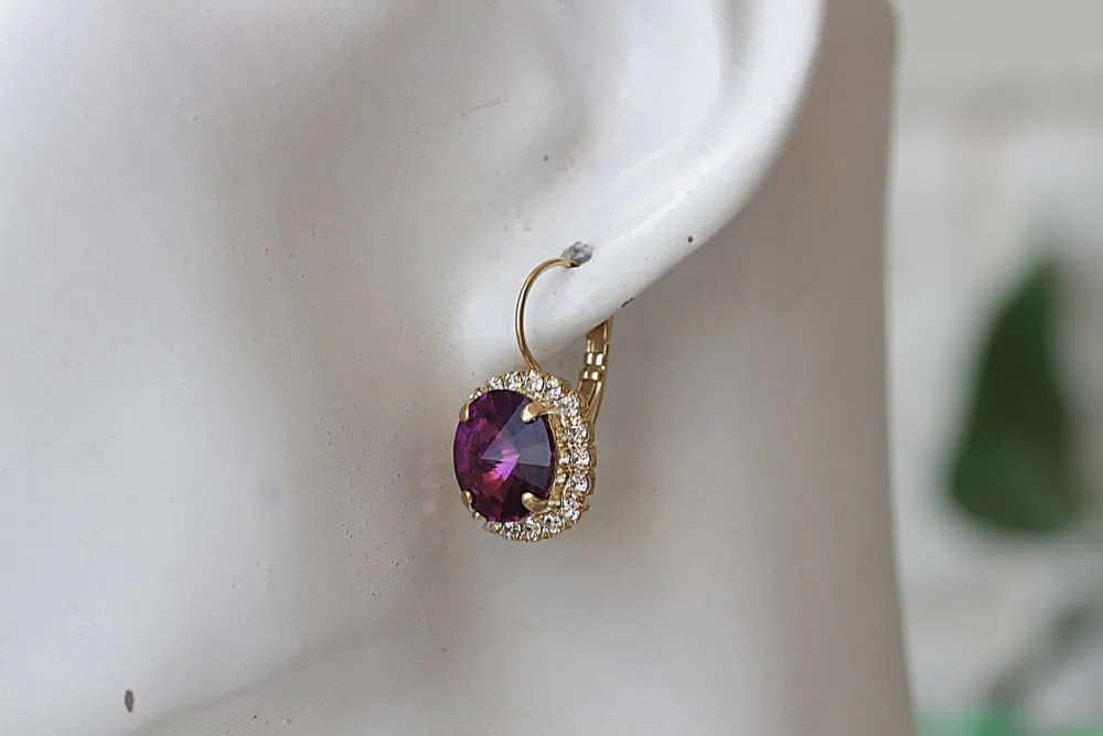 DARK PURPLE EARRINGS