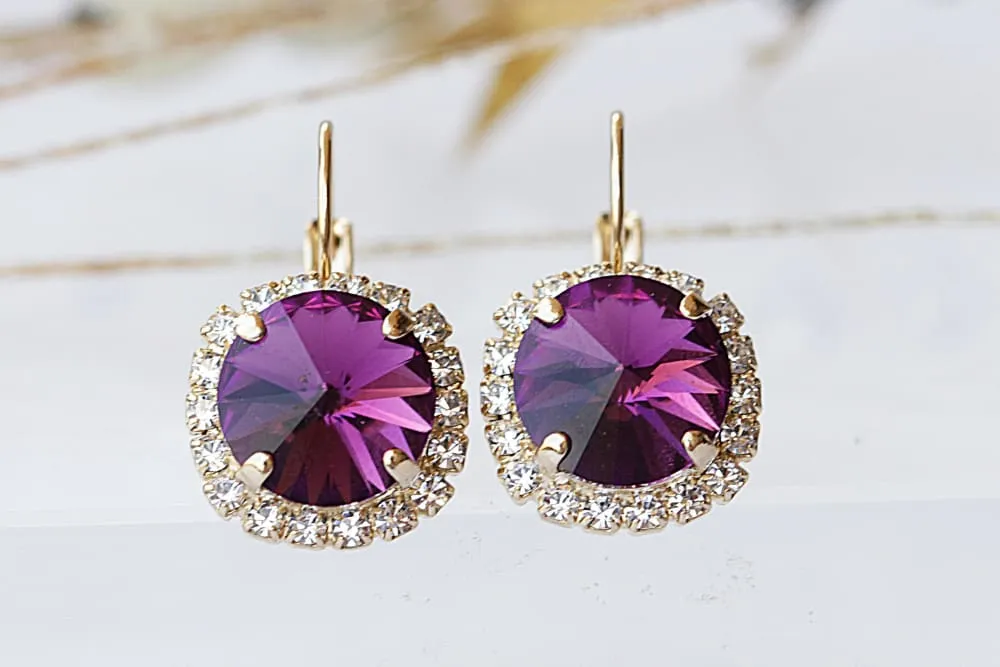 DARK PURPLE EARRINGS
