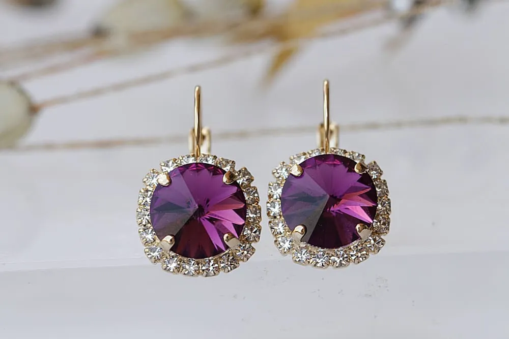 DARK PURPLE EARRINGS