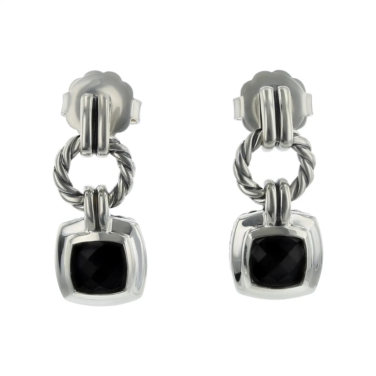 David Yurman Black Onyx Renaissance Drop Earrings