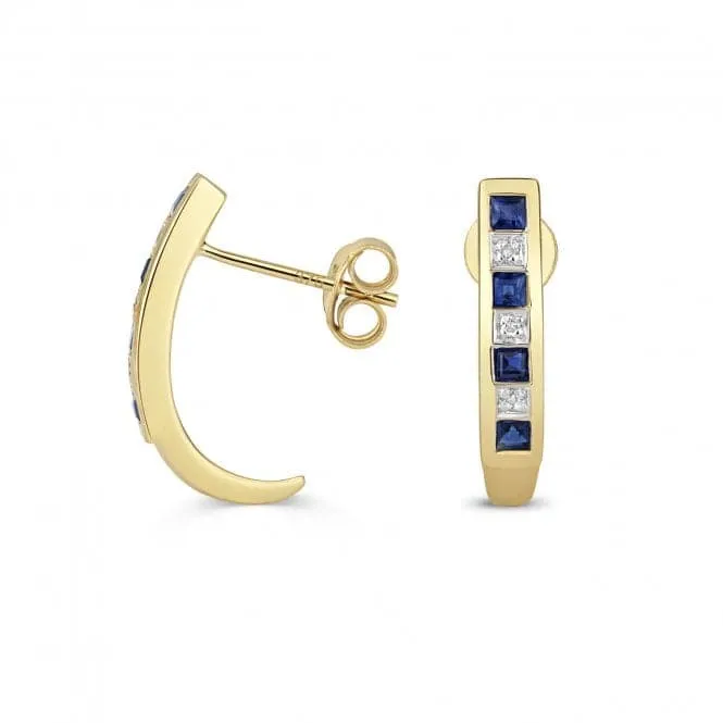 Diamond & Sapphire Earrings ED291S