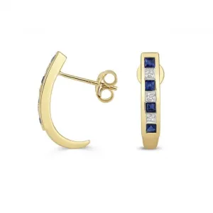Diamond & Sapphire Earrings ED291S