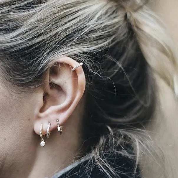 Diamond Eternity Tash Cuff Earring by Maria Tash in White Gold