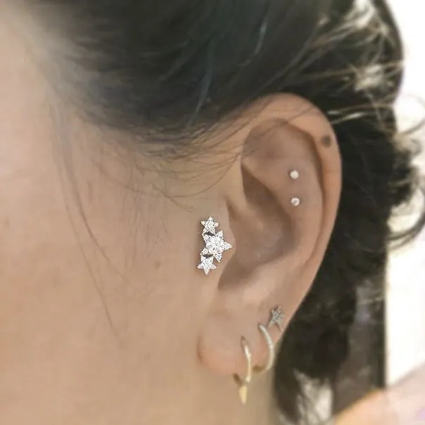 Diamond Eternity Tash Cuff Earring by Maria Tash in White Gold