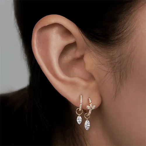 Diamond Eternity Tash Cuff Earring by Maria Tash in White Gold