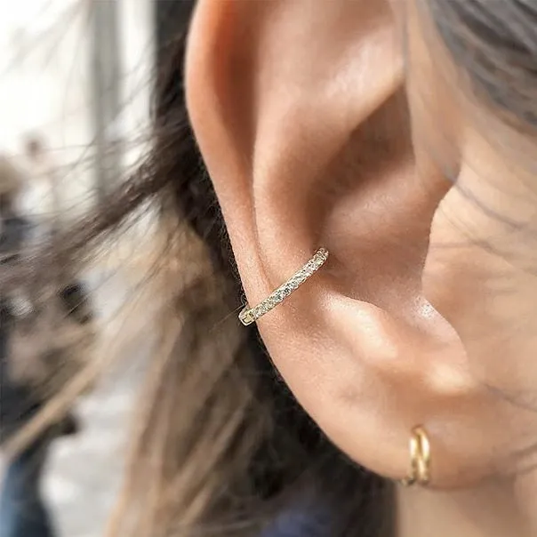 Diamond Eternity Tash Cuff Earring by Maria Tash in White Gold