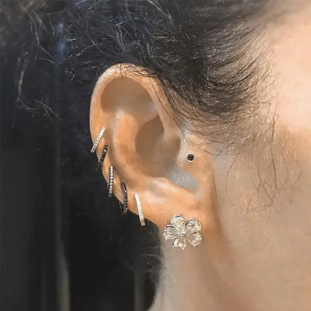 Diamond Eternity Tash Cuff Earring by Maria Tash in Yellow Gold