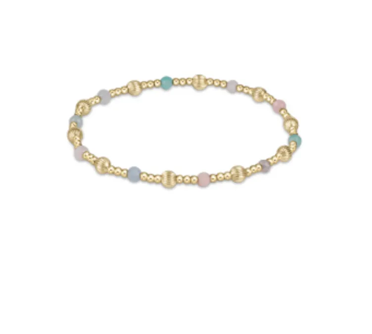 Dignity Sincerity Pattern 4mm Bead Bracelet - Hot Mess by enewton
