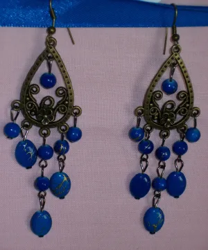 Earrings 621 Sapphire Blue