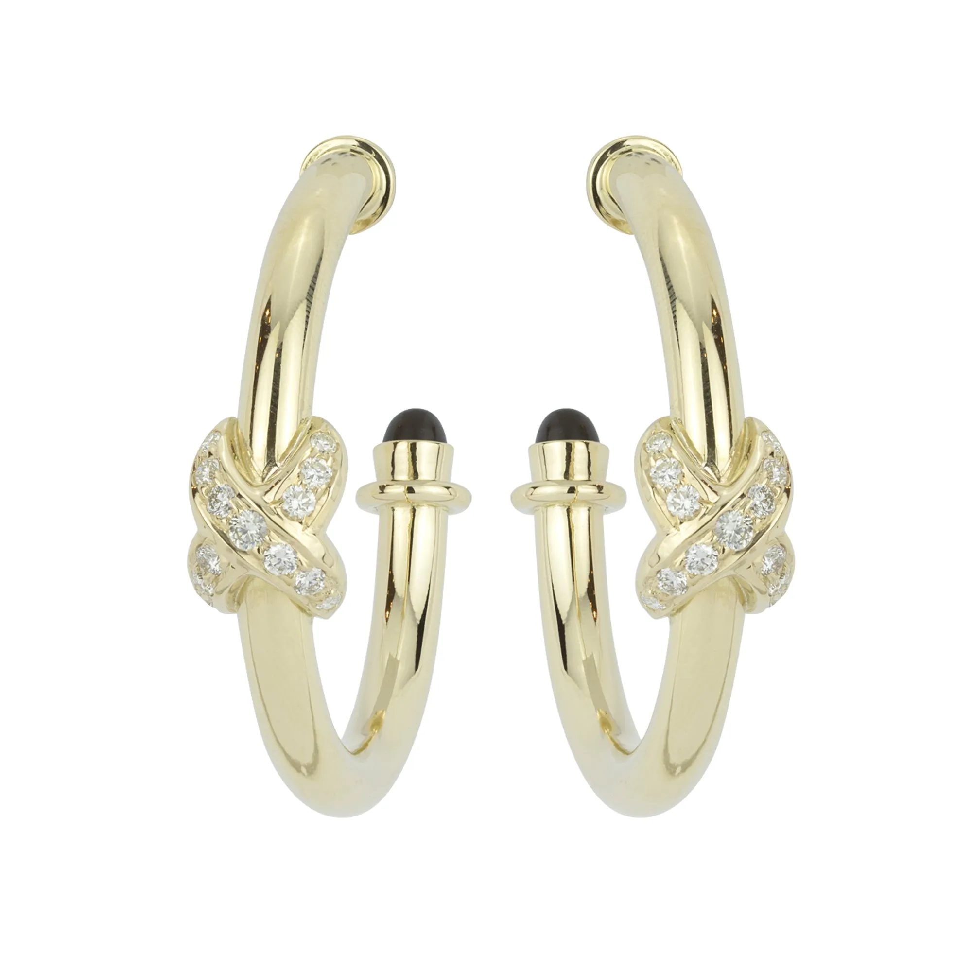 Earrings - Black Onyx & Diamond (2264C)