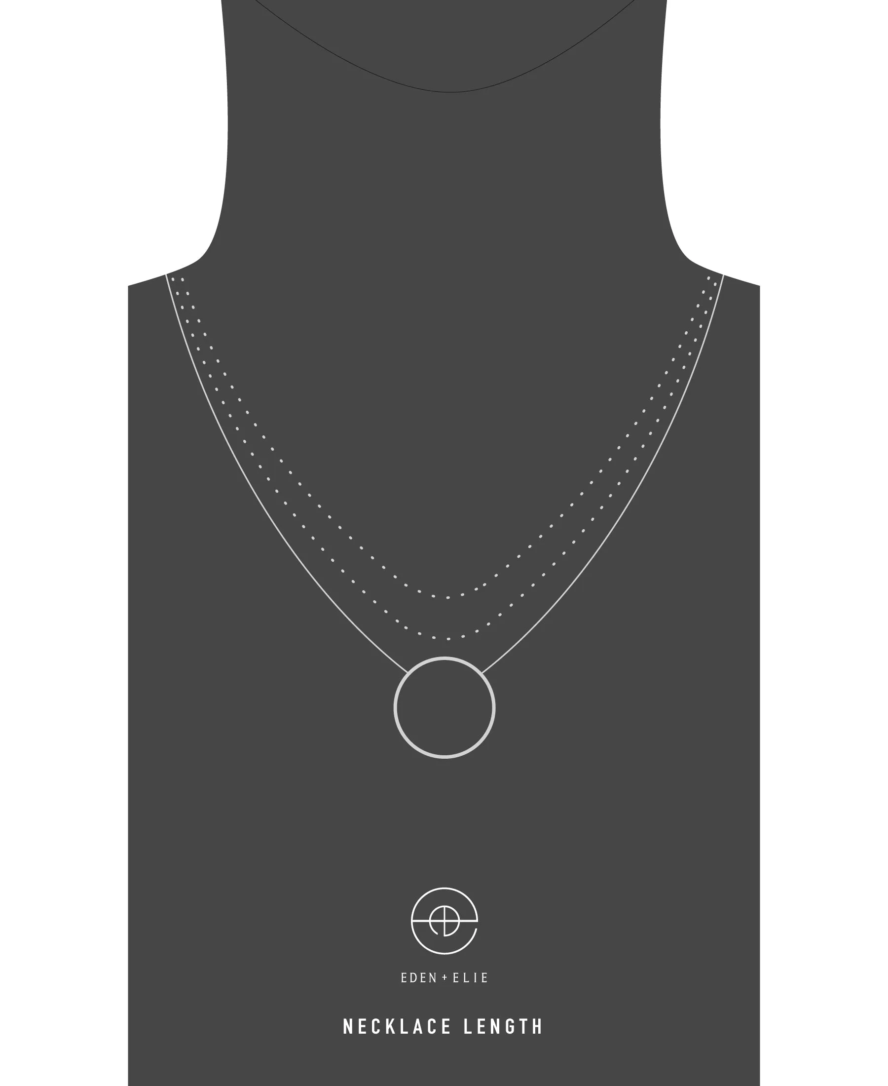 EDEN   ELIE Celestia Circle Necklace - Dark Turquoise   Amazonite