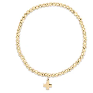eGirl 3mm Bead Bracelet - Signature Cross Charm