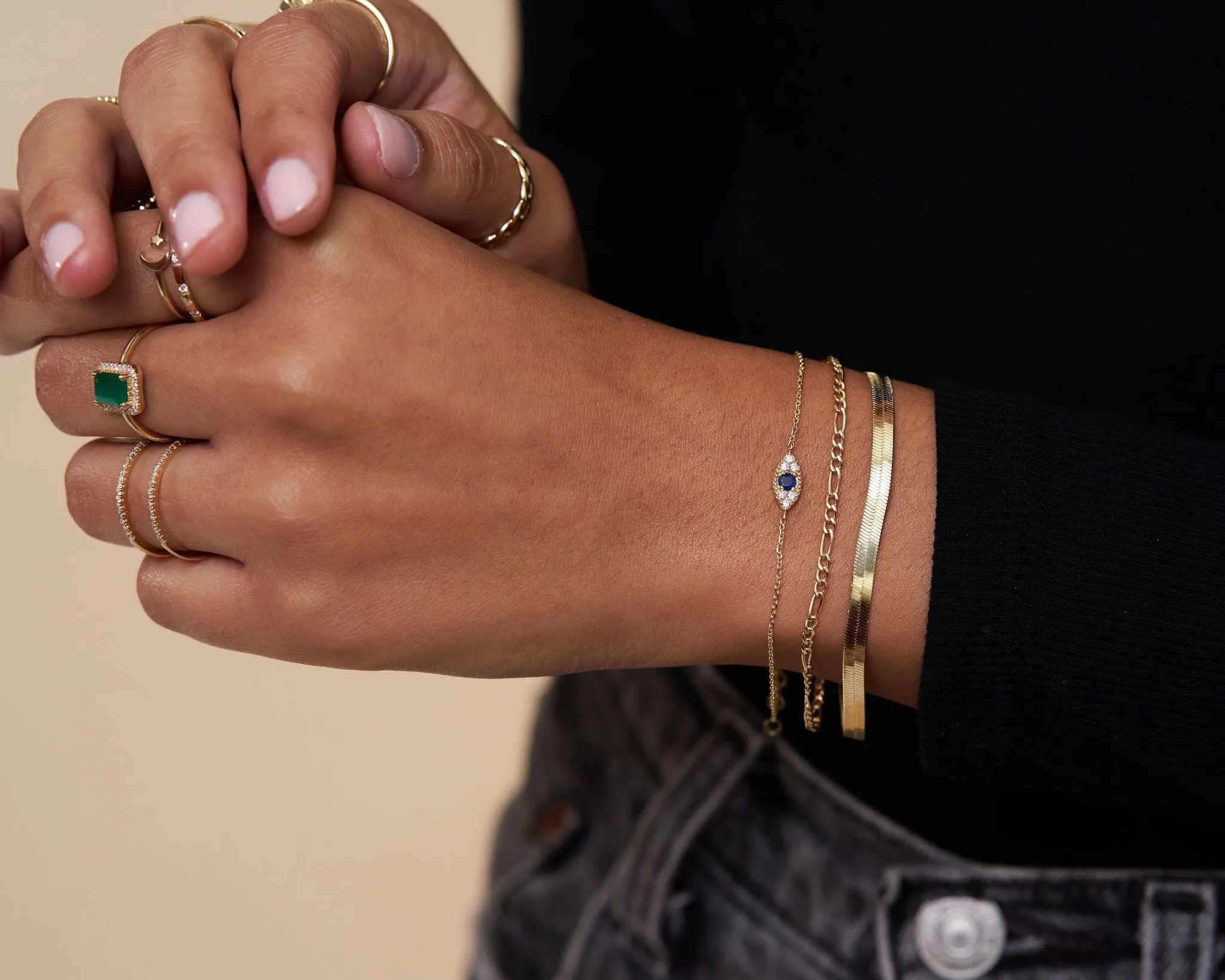Felicia Evil Eye Sapphire Bracelet