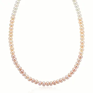 Freshwater Pearls Strand Sterling Silver Necklace