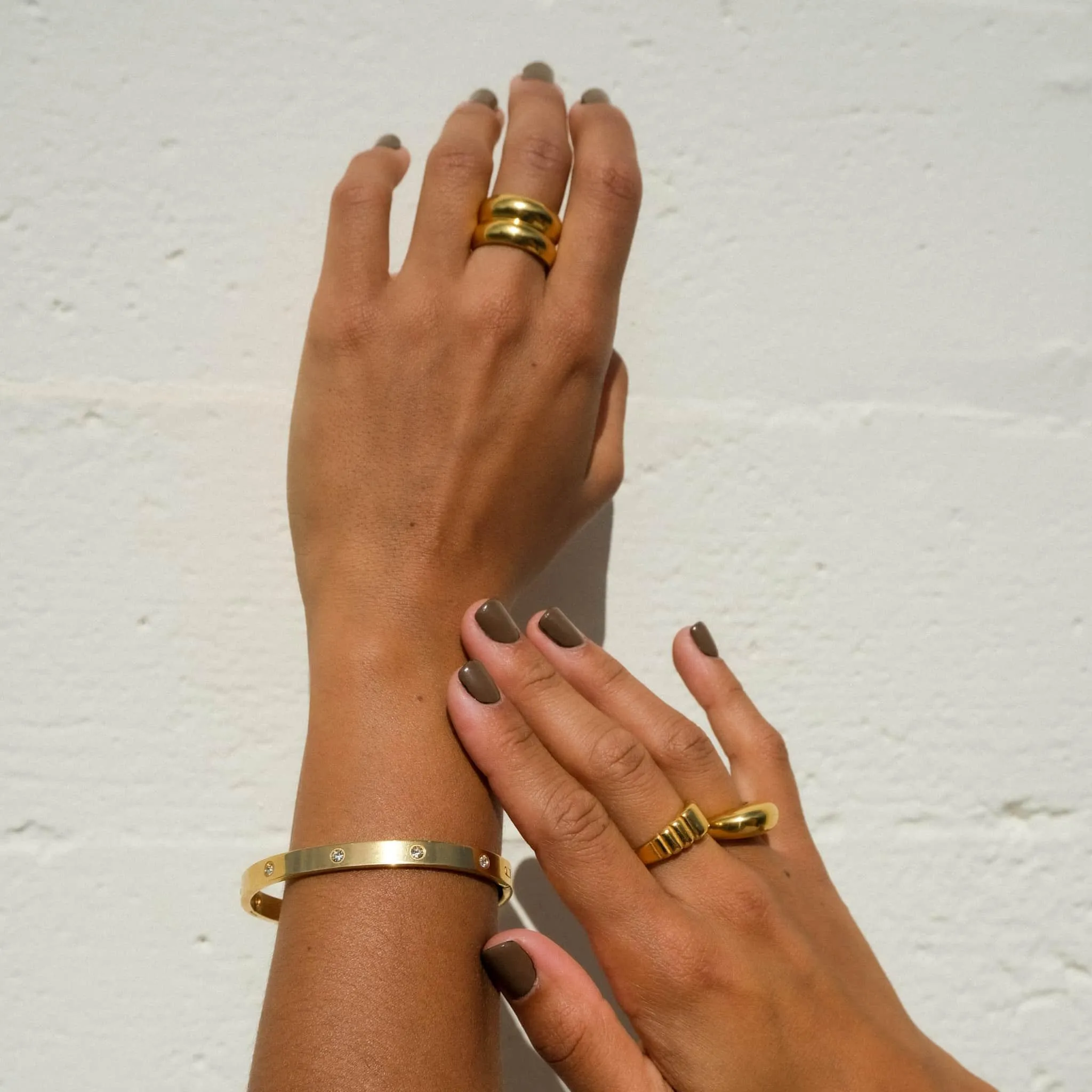 Gold Diamond Bangle