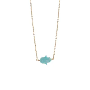 GOOD LUCK HAND CHOKER - LARGE PENDANT