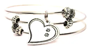 Heart with Two Paw Prints