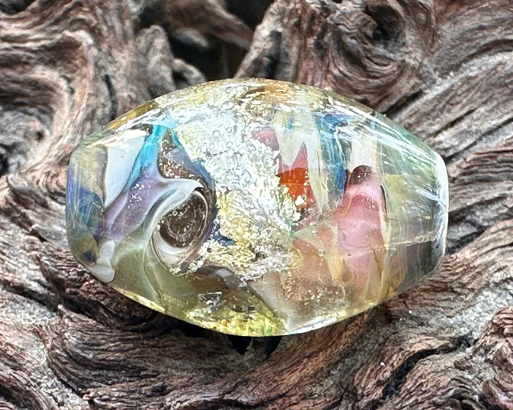 Heirloom Metals Organic Lampwork Focal Bead SRA