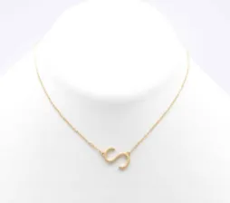 Initial Necklace S - Gold