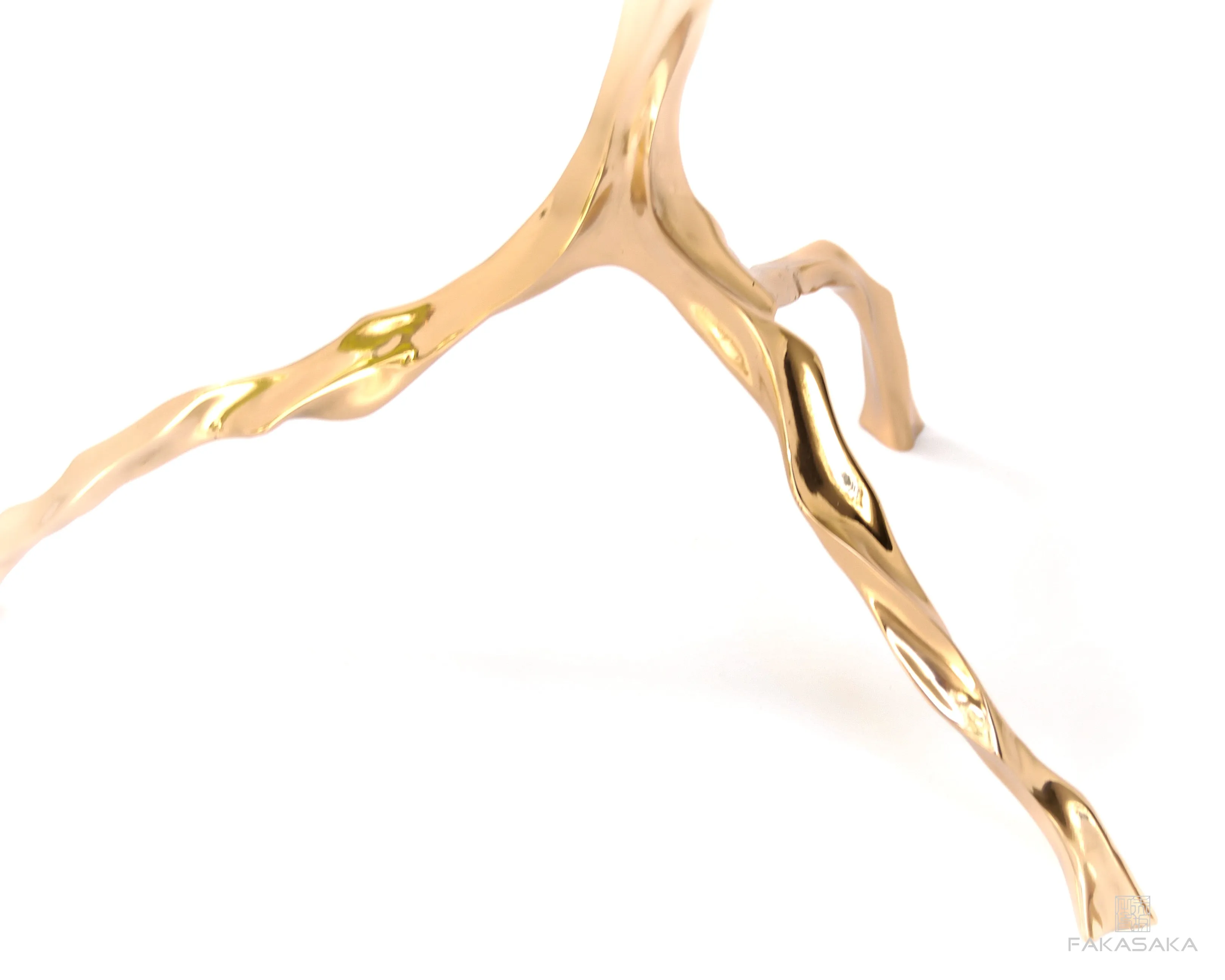 JANIS DRINK TABLE<br><br>ONYX<br>POLISHED BRONZE