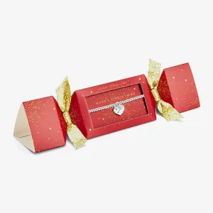 Joma Jewellery Silver Plated Christmas Cracker 'Happy Christmas' Children's Bracelet