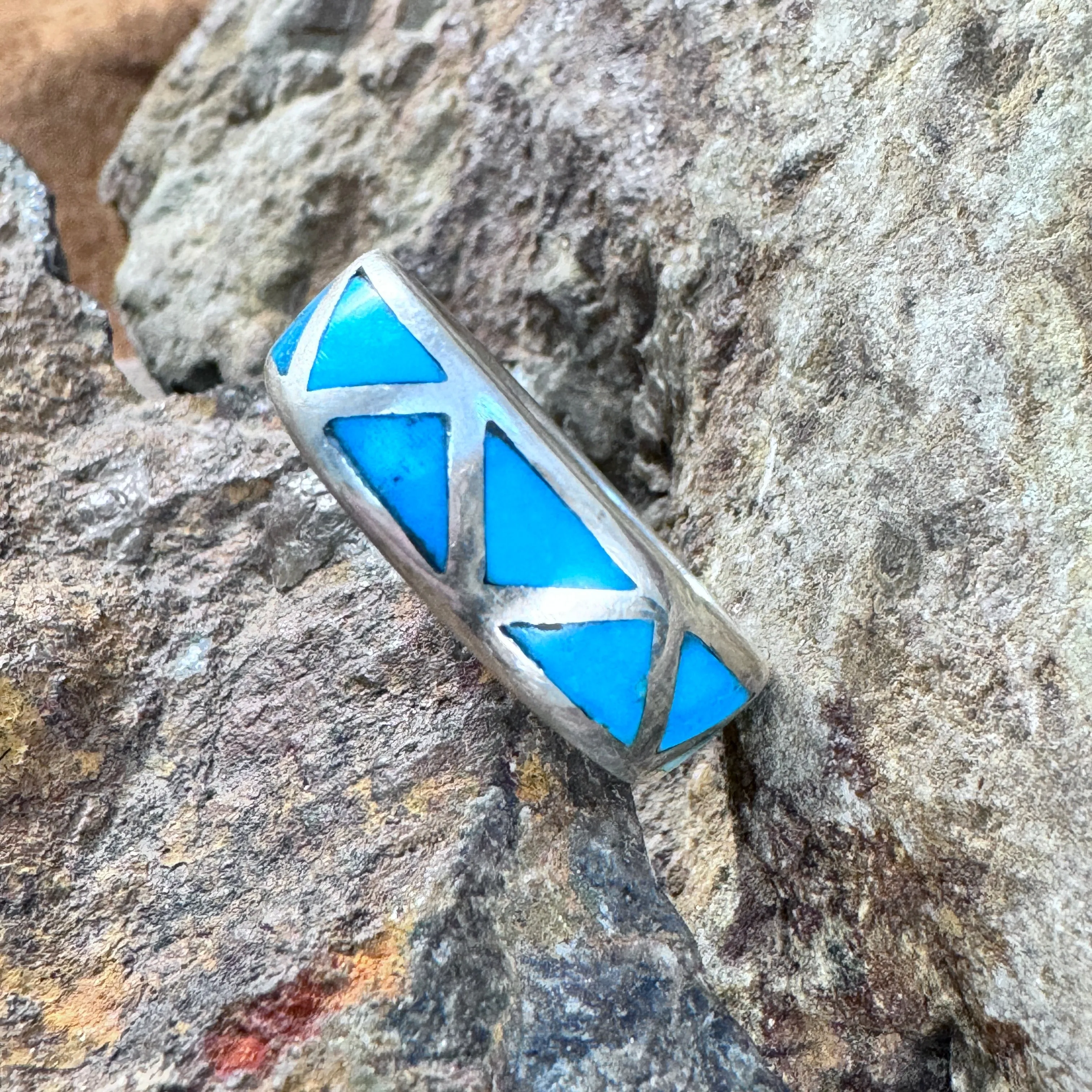 Kingman Turquoise Ring  - Size 10.5