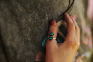 Large Twisted Turquoise Ring