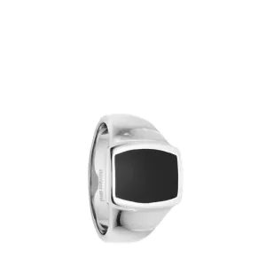 Locality Onyx Ring Silver
