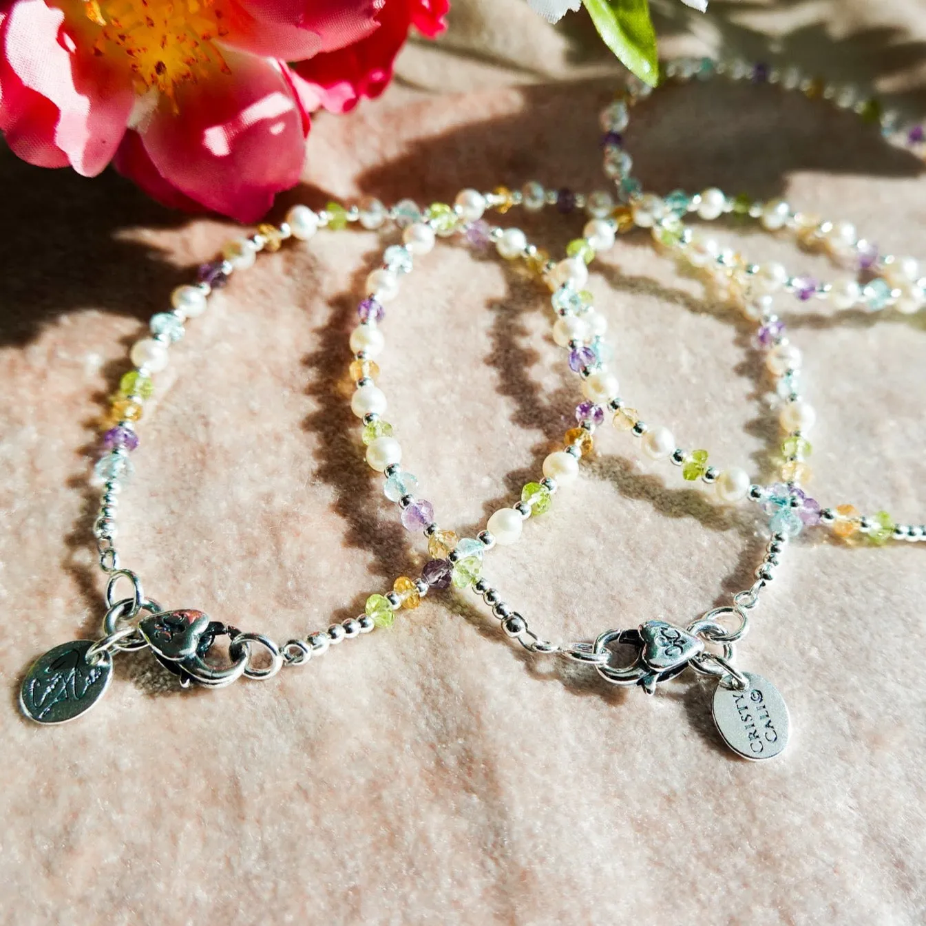 Mardi Gras Mambo Gemstone & Pearl Signature Bracelet