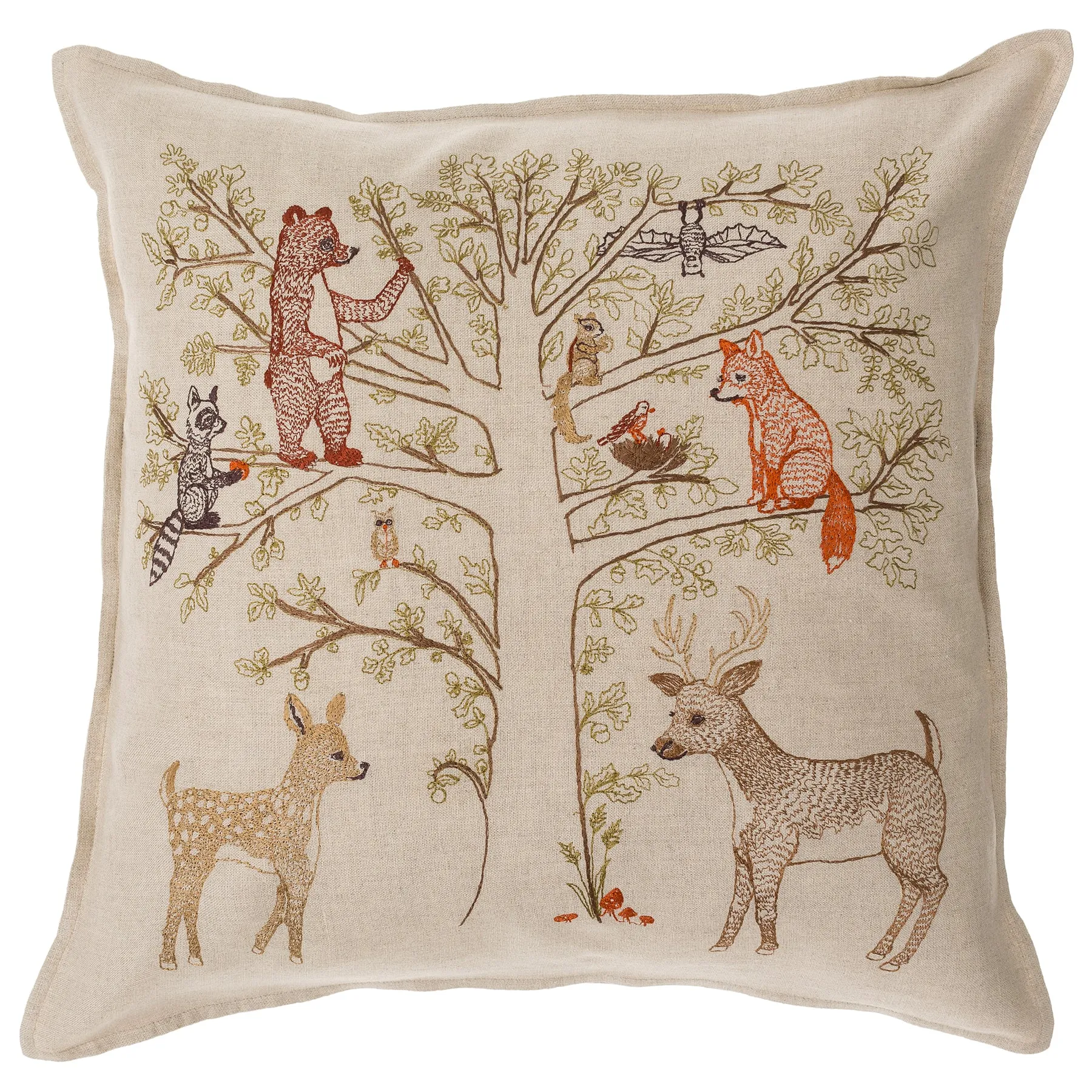 Medium Throw Pillow (Woodland Living Tree)
