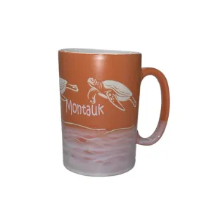 Montauk Turtles Souvenir Mug in Coral