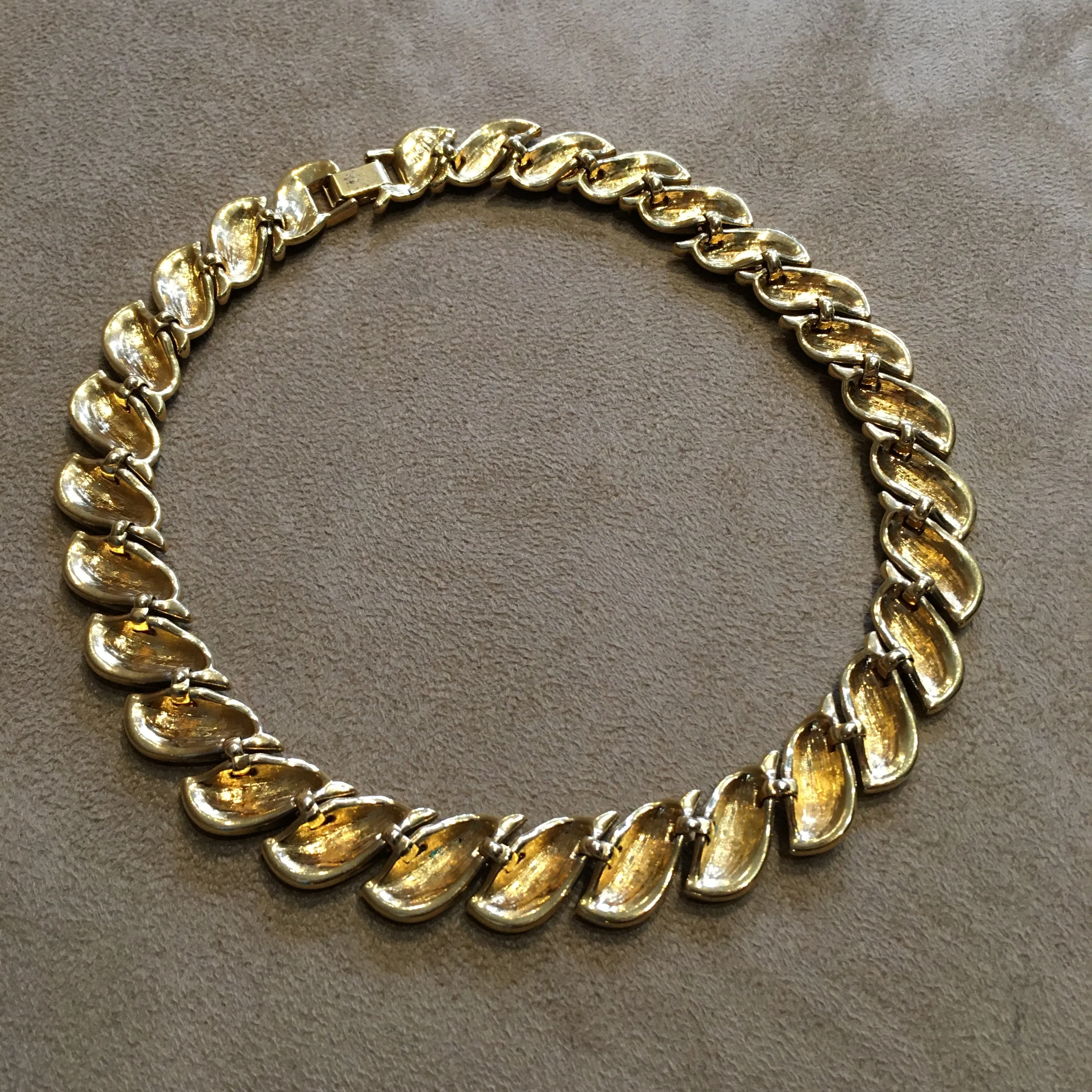 Napier Necklace Black and Gold Enamel