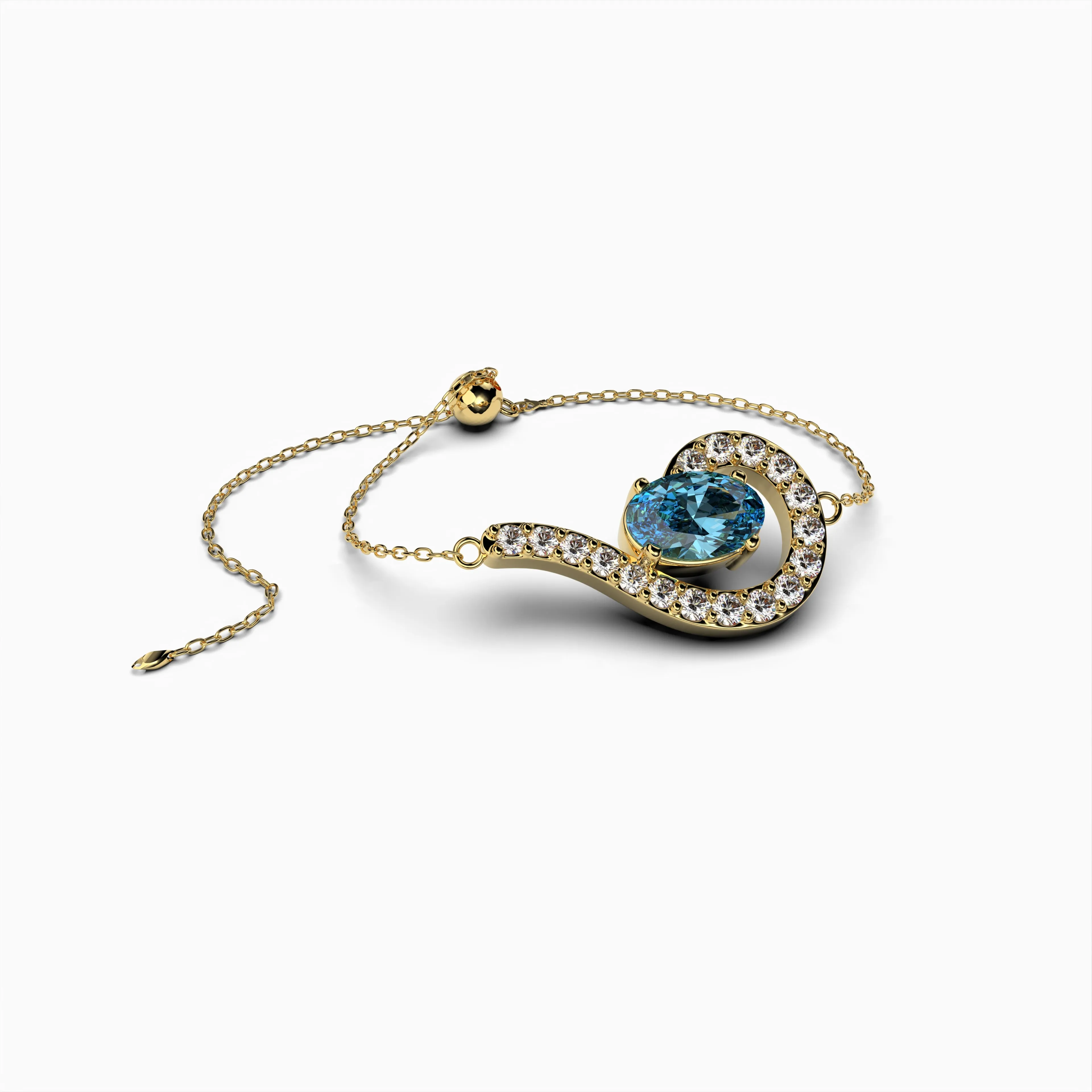Natural Aquamarine Bracelet - Emery