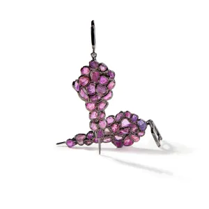 Nia Rough Pink Sapphire Earrings