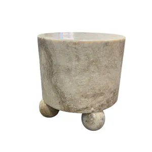 Onyx Side Table With Ball Feet