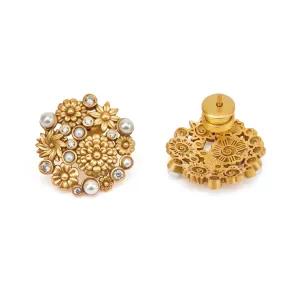 Opaline Perla Studs By Ekaya Banaras