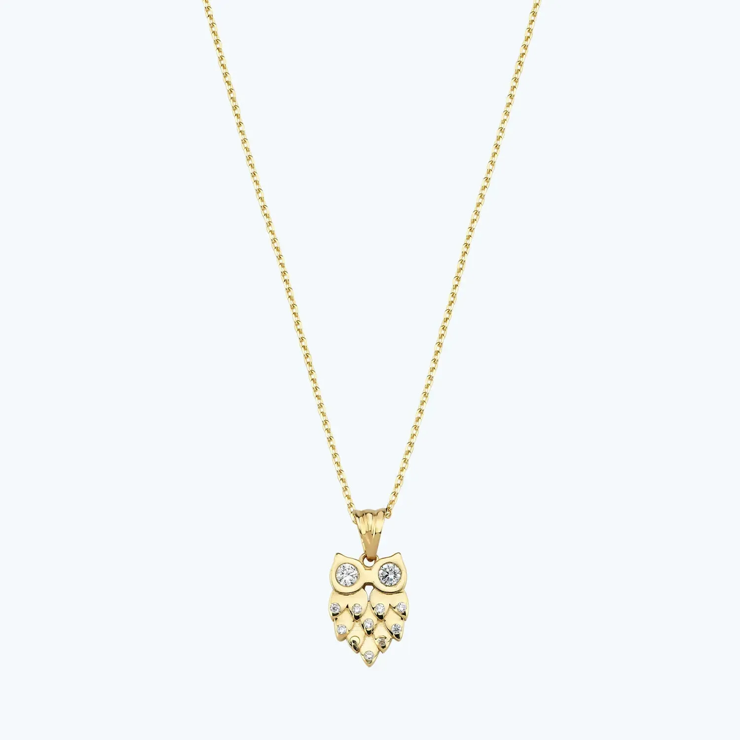 Owl Gold Necklace