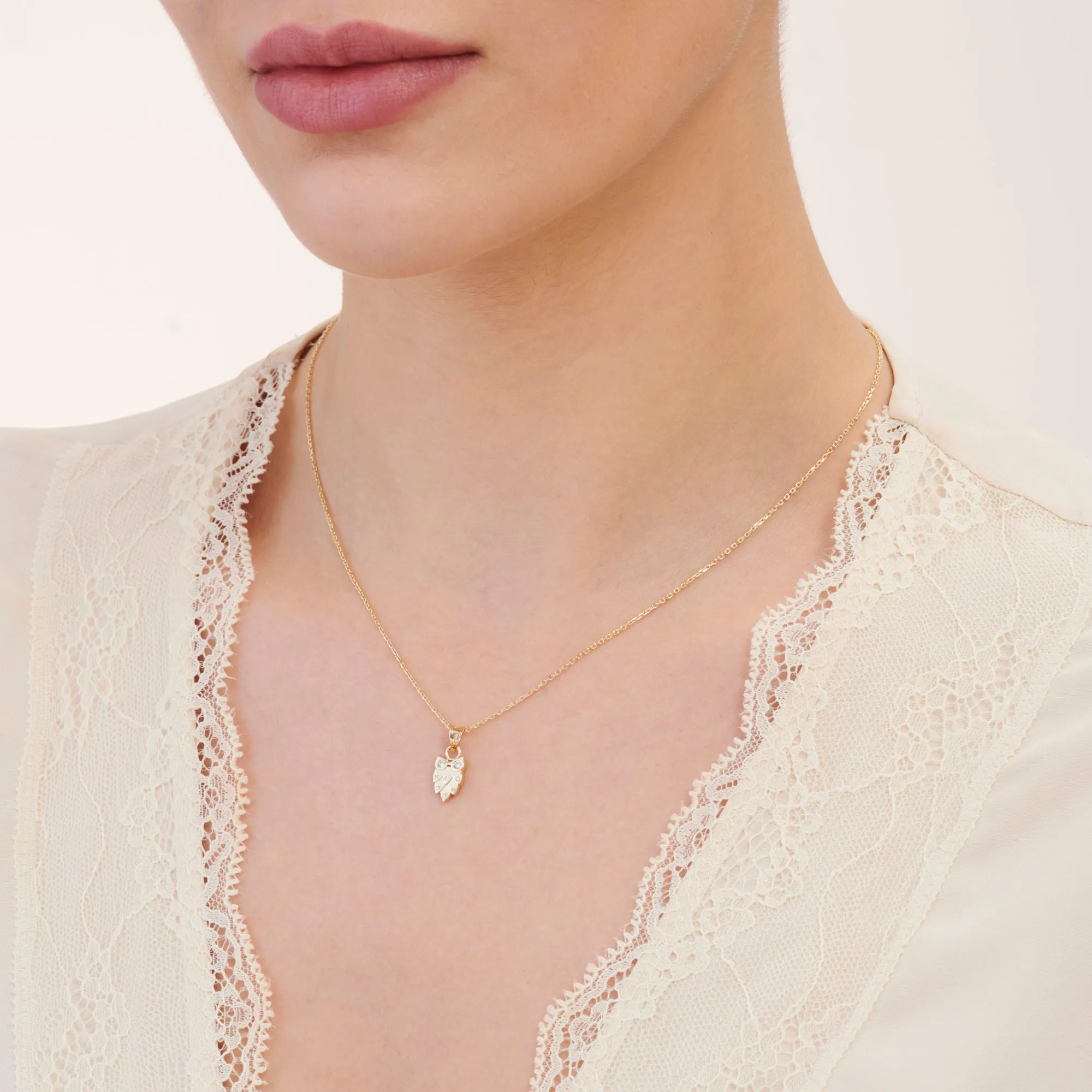 Owl Gold Necklace