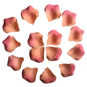 Peach Coral Flower Petals Micropeach Fabric Petals 500pcs