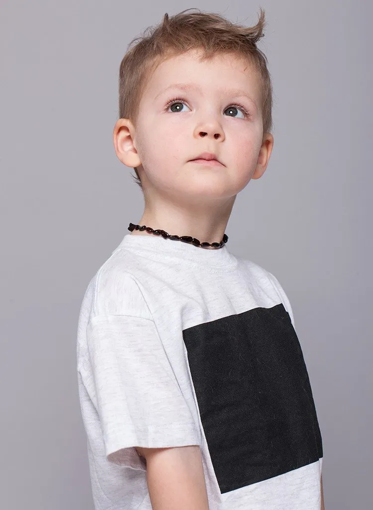 PREMIUM POLISHED CHERRY BALTIC AMBER TEETHING NECKLACE & BRACELET - SAFE & AUTHENTIC