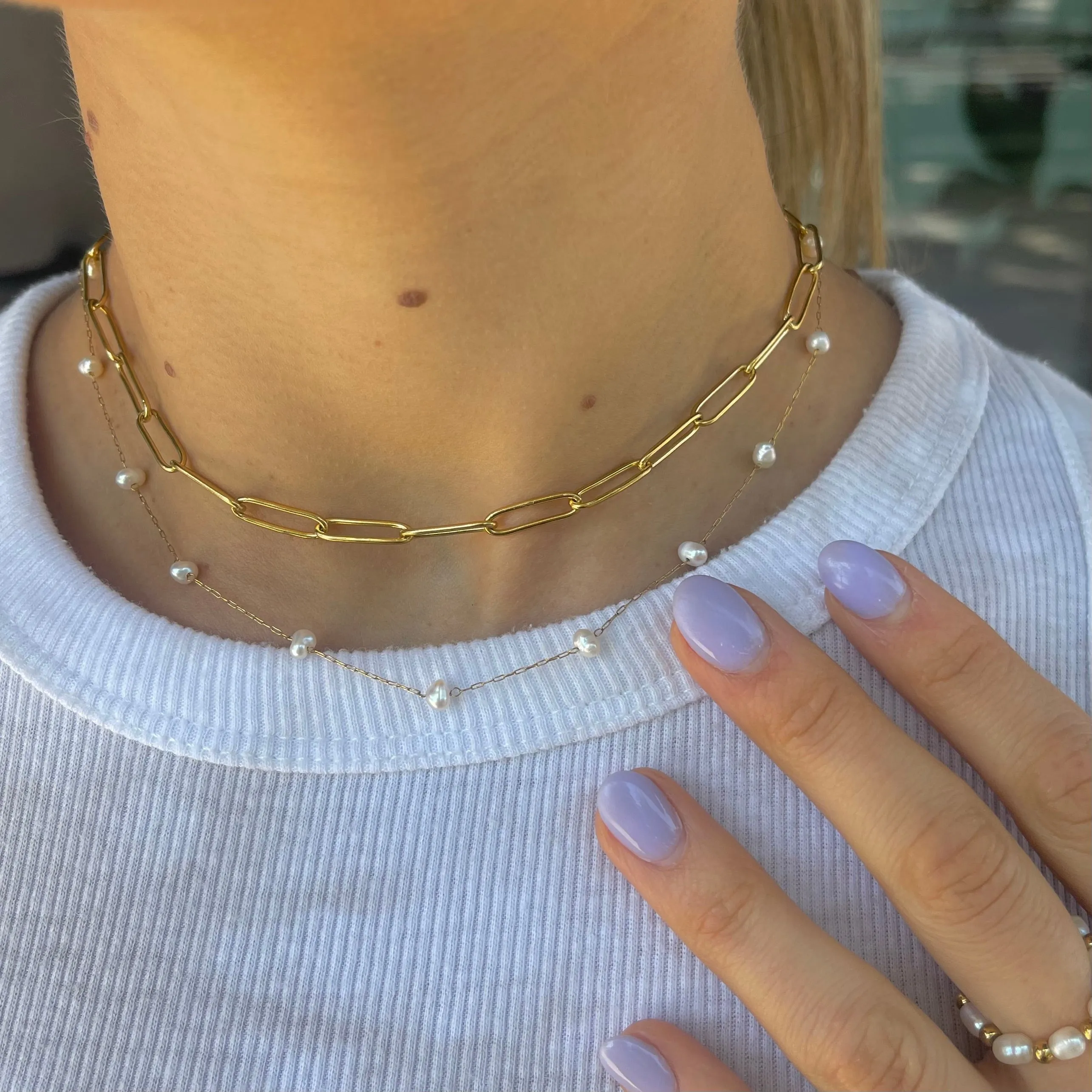 Sasha Chain Necklace- Waterproof