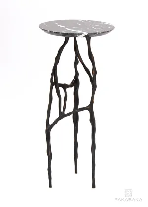 SID DRINK TABLE<br><br>NERO MARQUINA MARBLE<br>DARK BRONZE