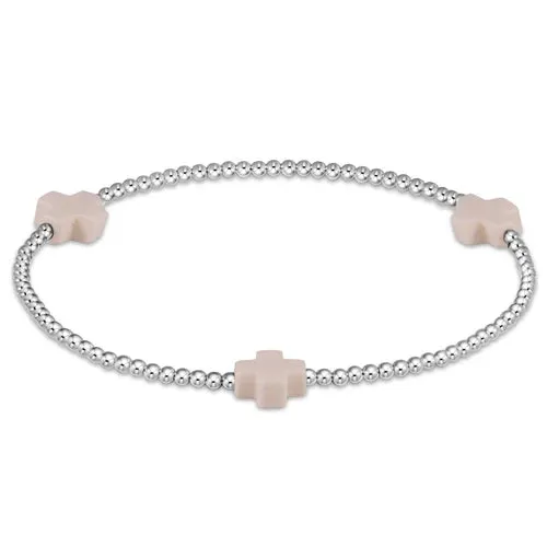 Signature Cross Sterling 2mm Bead Bracelet