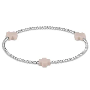 Signature Cross Sterling 2mm Bead Bracelet