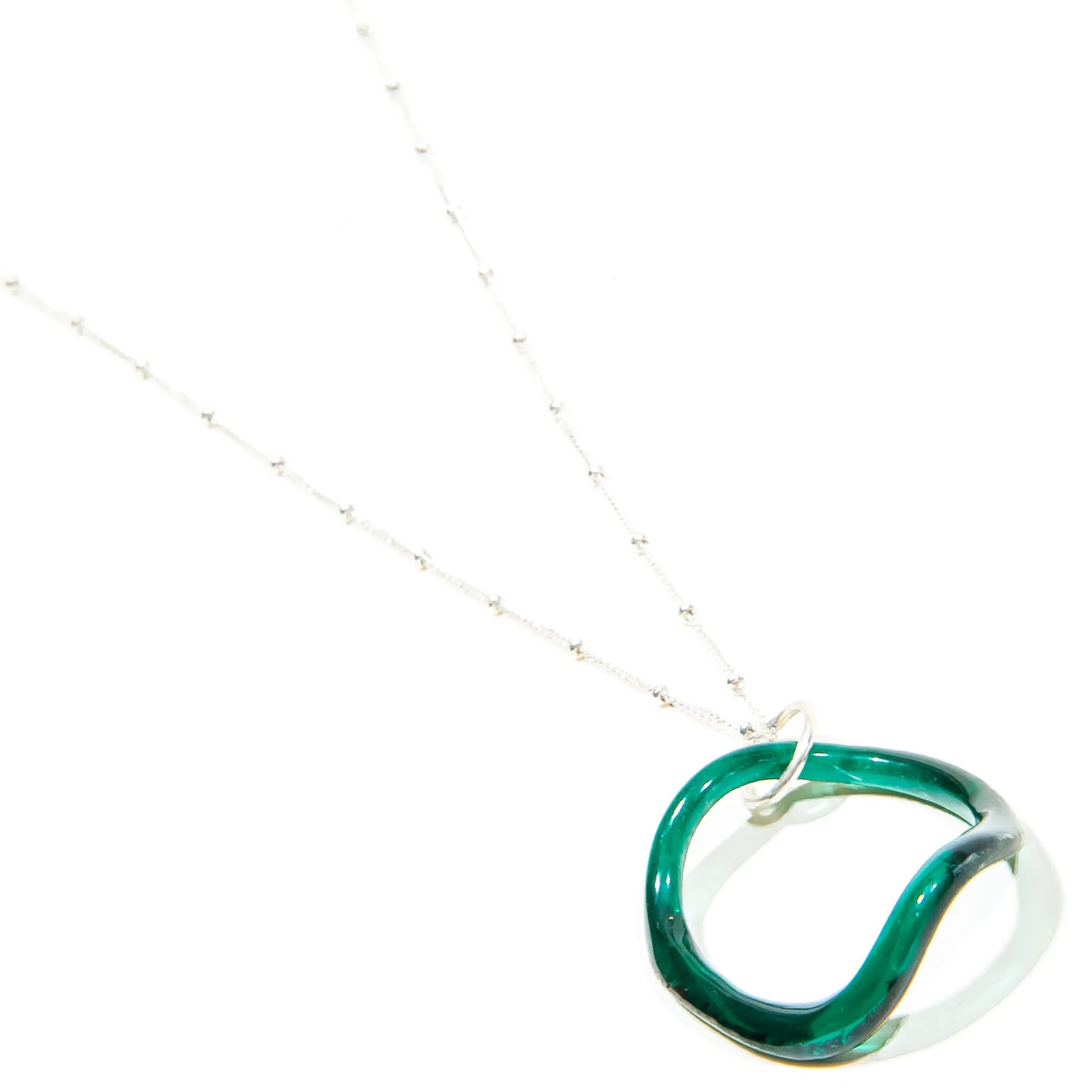 Simple Satellite Necklace Fall Colors
