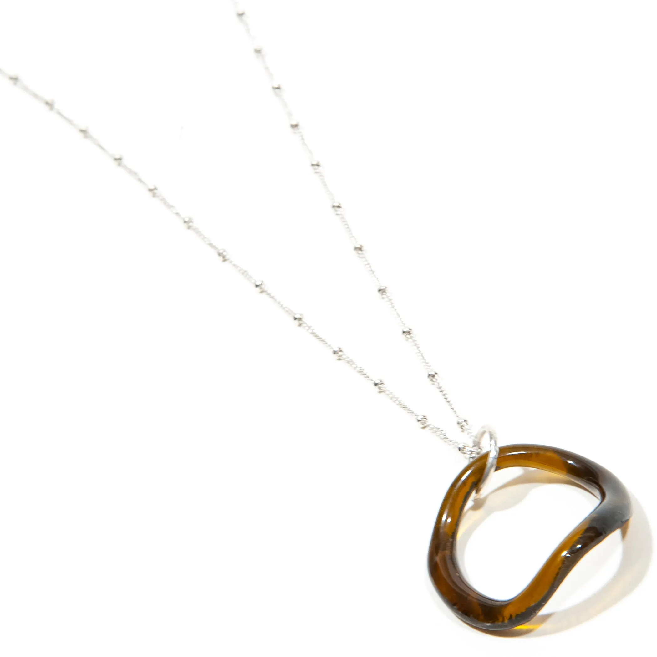 Simple Satellite Necklace Fall Colors